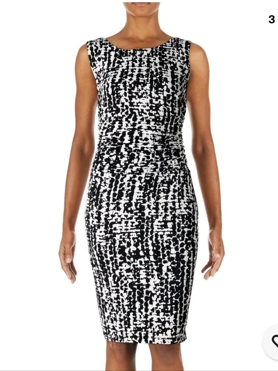 NWT Nine West Black and White Women's Dress ~8 - Picture 3 of 6